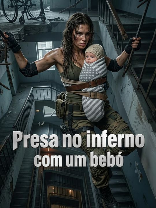 Presa no inferno com um bebê cover art